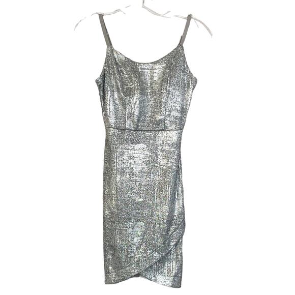 Xtraordinary Munroe Metallic Cocktail Mini Dress, EUC, Size 3 - Picture 2 of 11